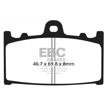 Freni EBC Moto EBC Pastiglie freno Semi-Sintered FA158V | race-shop.it