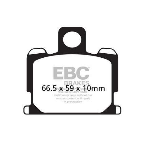 Freni EBC Moto EBC Pastiglie freno V Semi-Sintered FA070V | race-shop.it