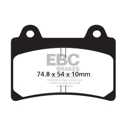 EBC Pastiglie freno V Semi-Sintered FA123V