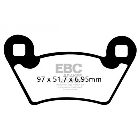 Freni EBC Moto EBC Pastiglie freno Sintered FA354R | race-shop.it