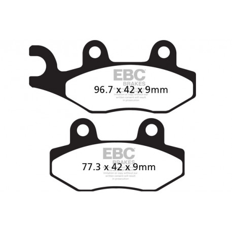 Freni EBC Moto EBC Pastiglie freno Sintered SFA228HH | race-shop.it