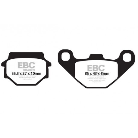 Freni EBC Moto EBC Pastiglie freno Sintered FA067R | race-shop.it