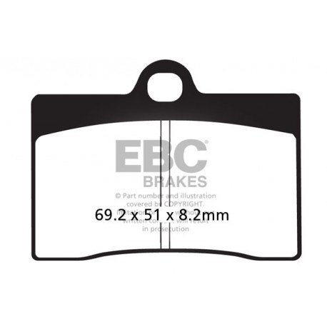 Freni EBC Moto EBC Pastiglie freno Sintered FA095HH | race-shop.it