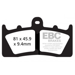 EBC Pastiglie freno Sintered FA613HH