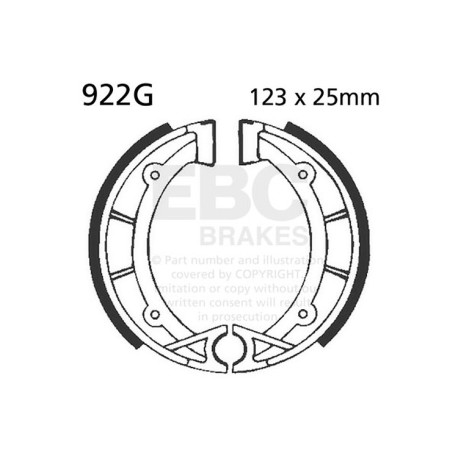 Freni EBC Moto EBC Ganasce freno Grooved 922G | race-shop.it