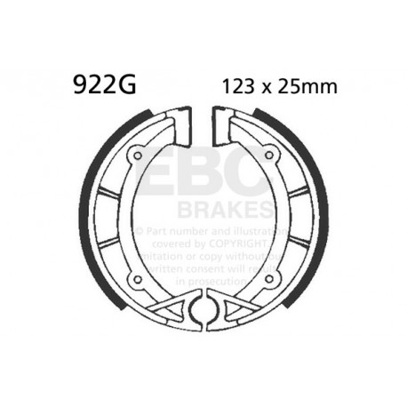 Freni EBC Moto EBC Ganascia del freno scanalata 922G | race-shop.it