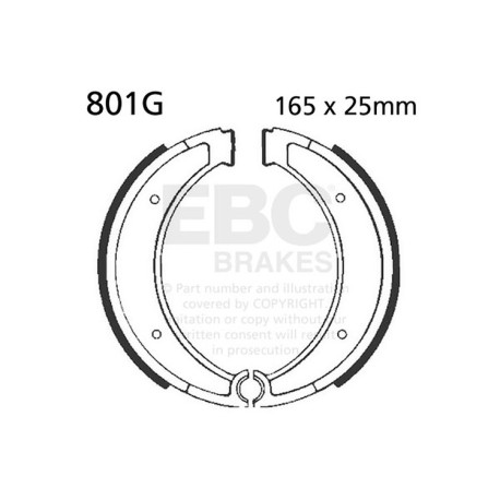 Freni EBC Moto EBC Ganasce freno Grooved 801G | race-shop.it