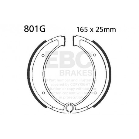 Freni EBC Moto EBC Ganascia del freno scanalata 801G | race-shop.it