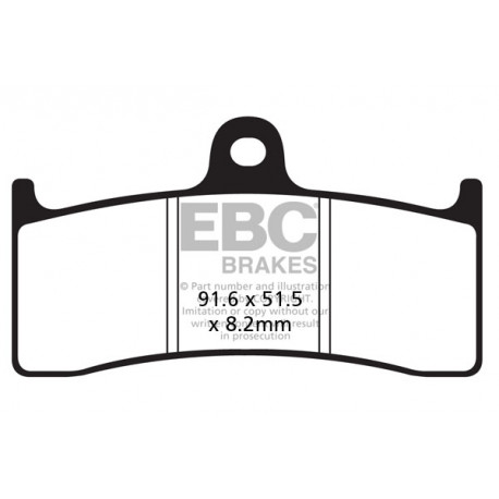 Freni EBC Moto EBC Pastiglie freno Sintered FA424HH | race-shop.it