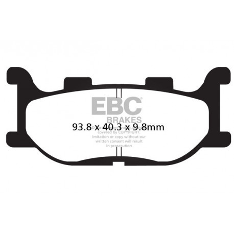 Freni EBC Moto EBC Pastiglie freno Sintered FA199HH | race-shop.it