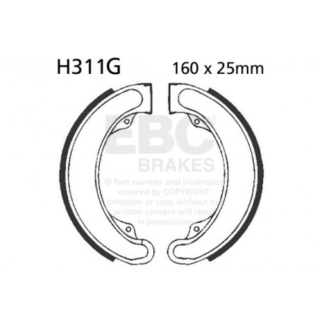 Freni EBC Moto EBC Ganasce freno Grooved H311G Discontinued | race-shop.it