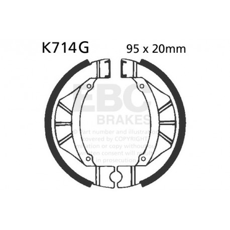 Freni EBC Moto EBC Ganascia del freno scanalata K714G | race-shop.it