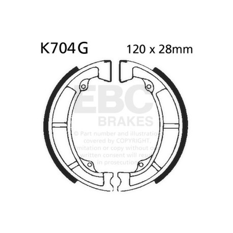 Freni EBC Moto EBC Ganasce freno Grooved K704G | race-shop.it