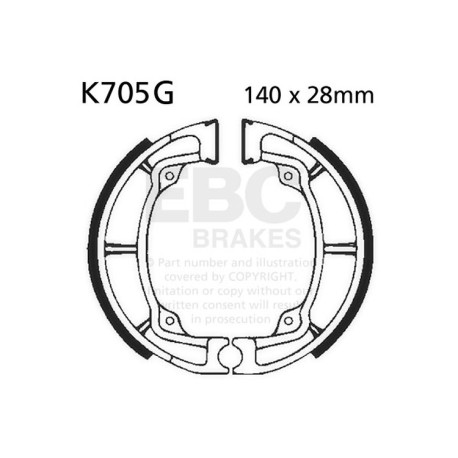 Freni EBC Moto EBC Ganasce freno Grooved K705G | race-shop.it