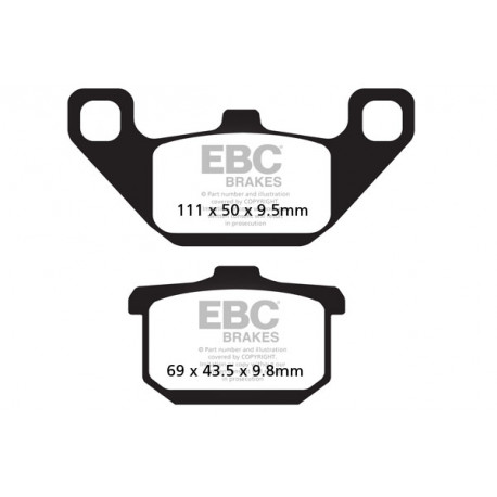 Freni EBC Moto EBC Pastiglie freno Double-H Sintered FA085HH | race-shop.it