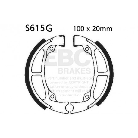 Freni EBC Moto EBC Ganascia del freno scanalata S615G | race-shop.it