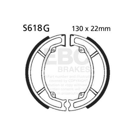 Freni EBC Moto EBC Ganasce freno Grooved S618G | race-shop.it