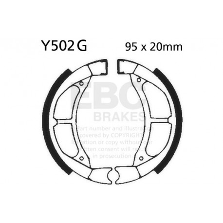 Freni EBC Moto EBC Ganascia del freno scanalata Y502G | race-shop.it