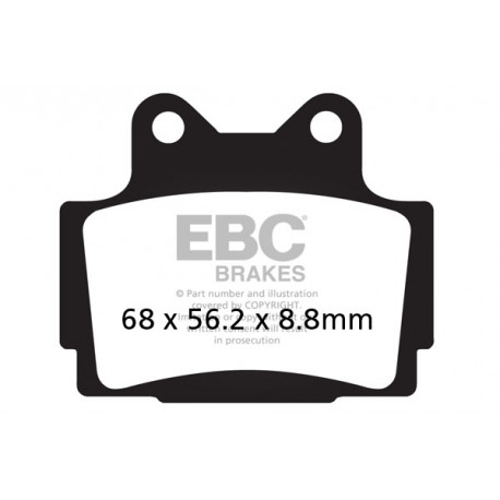 Freni EBC Moto EBC Pastiglie freno Sintered FA104HH | race-shop.it