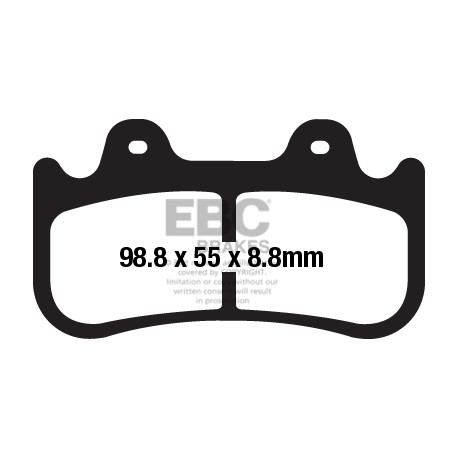 Freni EBC Moto EBC Pastiglie freno Sintered FA649HH | race-shop.it