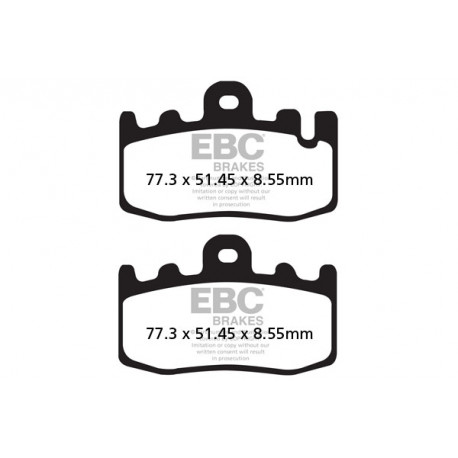 Freni EBC Moto EBC Pastiglie freno Sintered FA441HH | race-shop.it