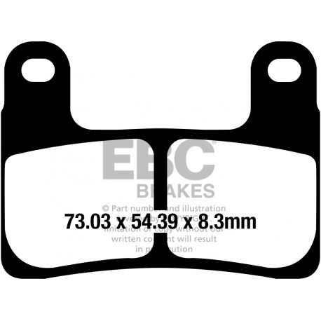 Freni EBC Moto EBC Pastiglie freno EPFA EPFA724HH | race-shop.it