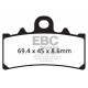 Freni EBC Moto EBC Pastiglie freno EPFA EPFA433/4HH | race-shop.it