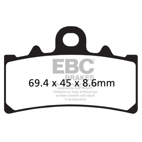 Freni EBC Moto EBC Pastiglie freno EPFA EPFA433/4HH | race-shop.it