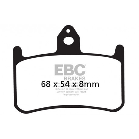 Freni EBC Moto EBC Pastiglie freno EPFA EPFA187HH | race-shop.it