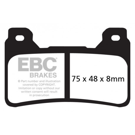 Freni EBC Moto EBC Pastiglie freno GPFAX Sintered Race GPFAX390HH | race-shop.it