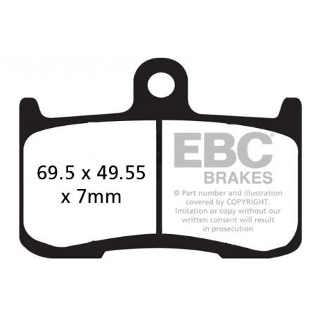 Freni EBC Moto EBC Pastiglie freno GPFAX Sintered Race GPFAX347HH | race-shop.it