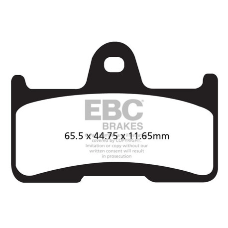 Freni EBC Moto EBC Pastiglie freno Carbon TT FA344TT | race-shop.it