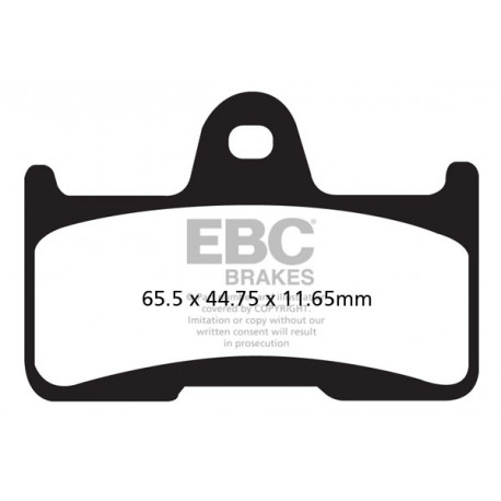 Freni EBC Moto EBC Pastiglie freno Organic FA344TT | race-shop.it