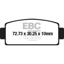 EBC Pastiglie freno Organic FA651TT