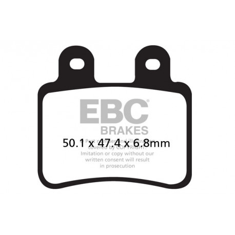 Freni EBC Moto EBC Pastiglie freno Organic FA350TT | race-shop.it