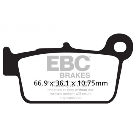 Freni EBC Moto EBC Pastiglie freno Organic FA367TT | race-shop.it