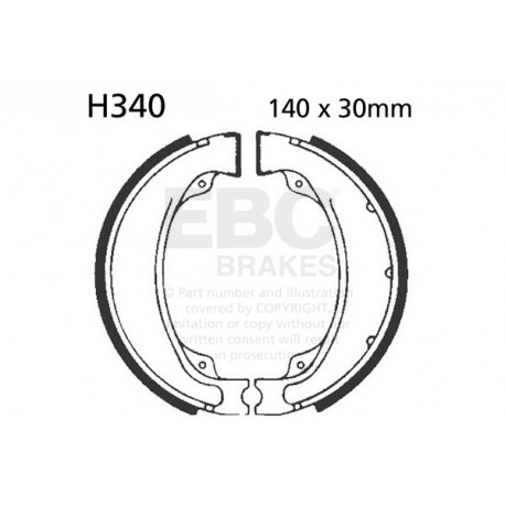 Freni EBC Moto EBC Ganascia Freno Organic H340 | race-shop.it