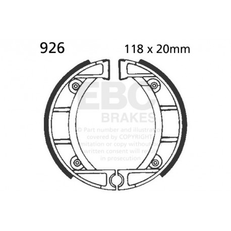 Freni EBC Moto EBC Rear pastiglie freno Organic 805 | race-shop.it