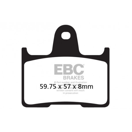 Freni EBC Moto EBC Pastiglie freno Organic FA254 | race-shop.it