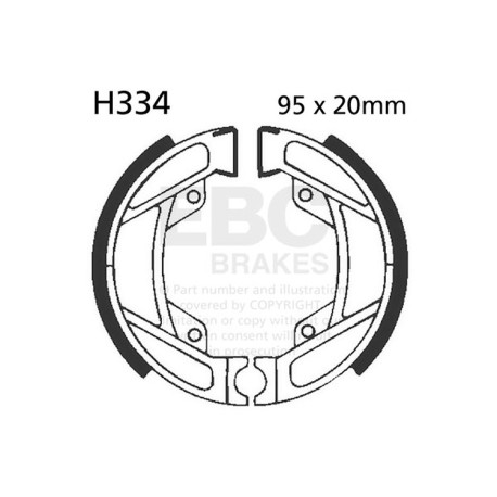 Freni EBC Moto EBC Ganasce freno Plain H334 | race-shop.it