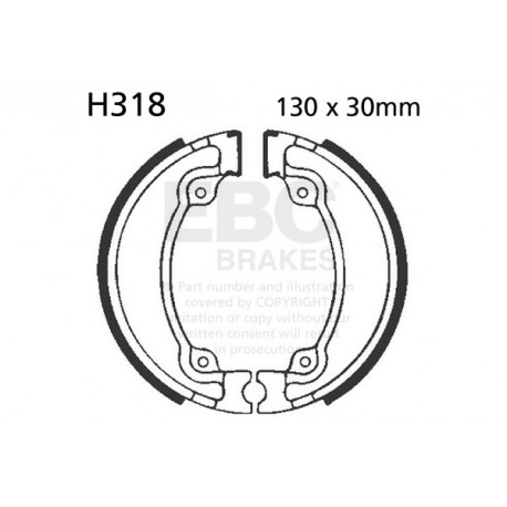 Freni EBC Moto EBC Ganasce freno Plain H318 | race-shop.it