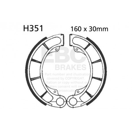 Freni EBC Moto EBC Ganascia Freno Organic H351 | race-shop.it