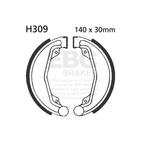 Freni EBC Moto EBC Ganasce freno Plain H309 | race-shop.it