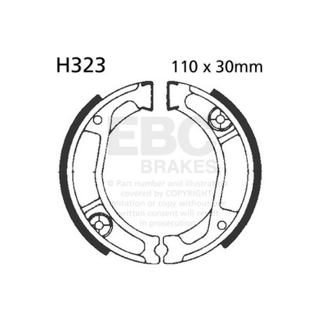 Freni EBC Moto EBC Ganasce freno Plain H323 | race-shop.it