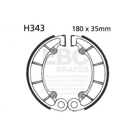 Freni EBC Moto EBC Ganasce freno Plain H343 | race-shop.it