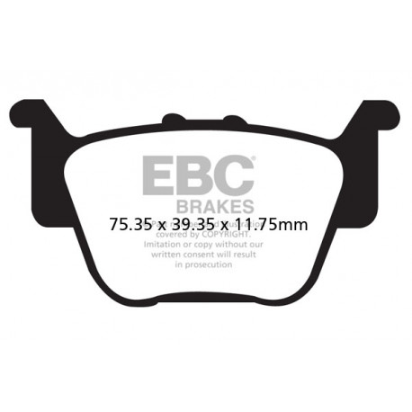 Freni EBC Moto EBC Pastiglie freno Organic FA373TT | race-shop.it
