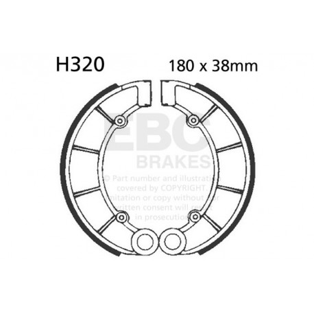 Freni EBC Moto EBC Ganascia Freno Organic H320 | race-shop.it