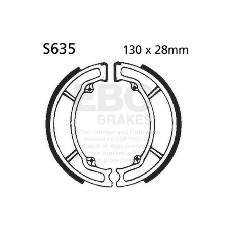 Freni EBC Moto EBC Ganasce freno Plain S635 | race-shop.it