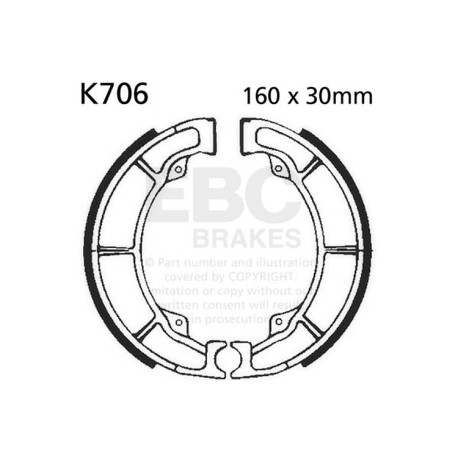 Freni EBC Moto EBC Ganasce freno Plain K706 | race-shop.it
