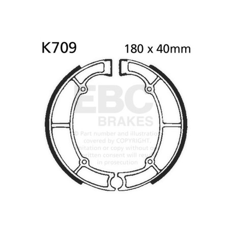 Freni EBC Moto EBC Ganasce freno Plain K709 | race-shop.it